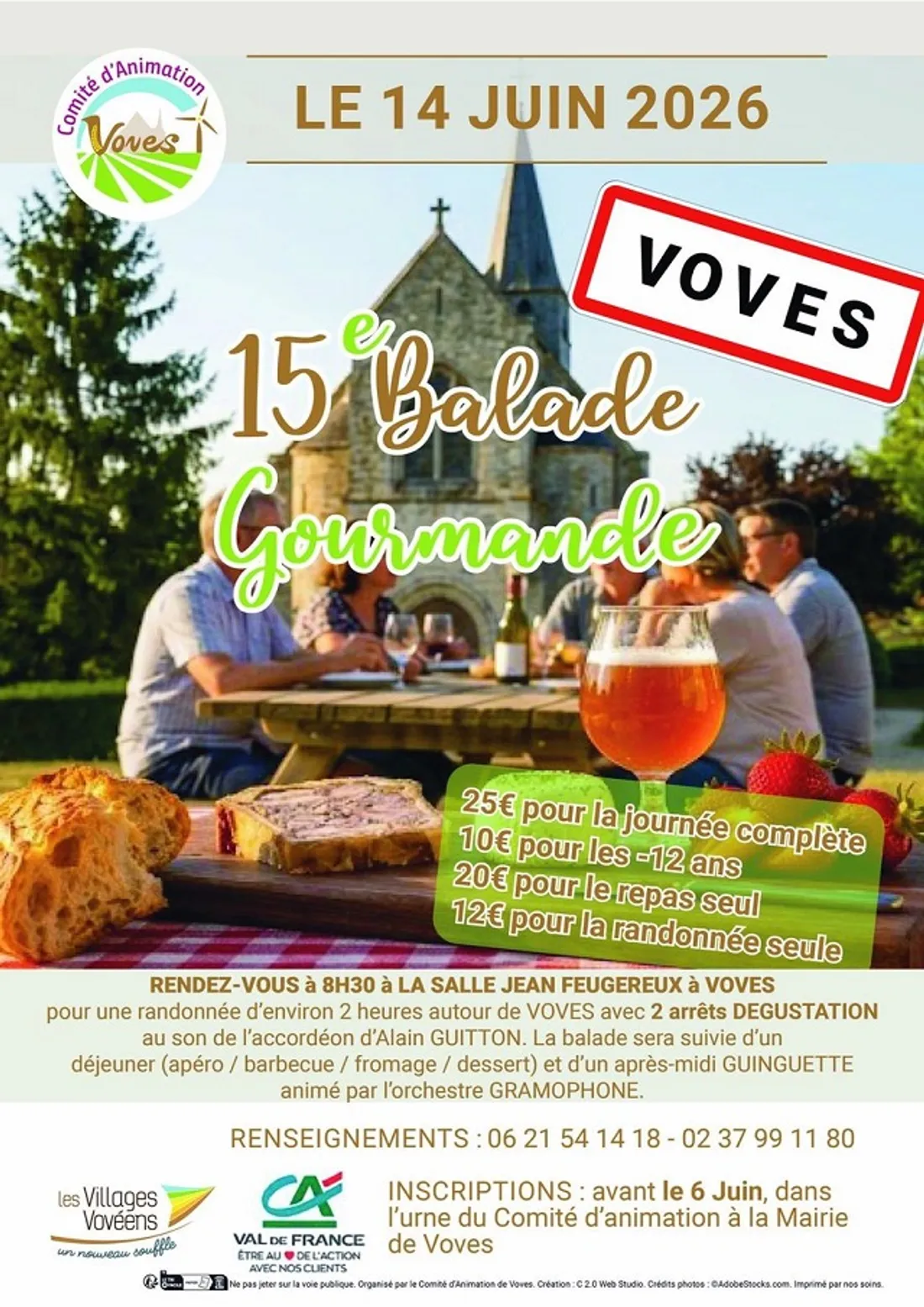 VOVES - 15ᵉ édition de la Balade Gourmande de Voves