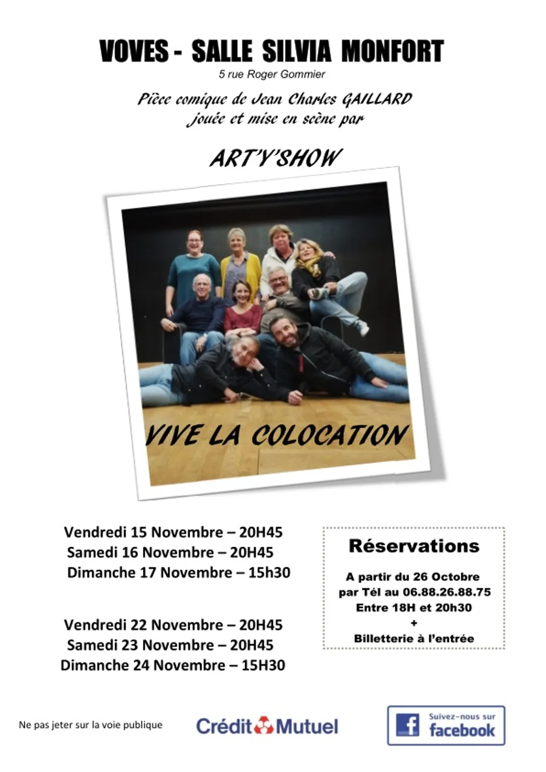 VOVES - Théâtre : Vive la colocation