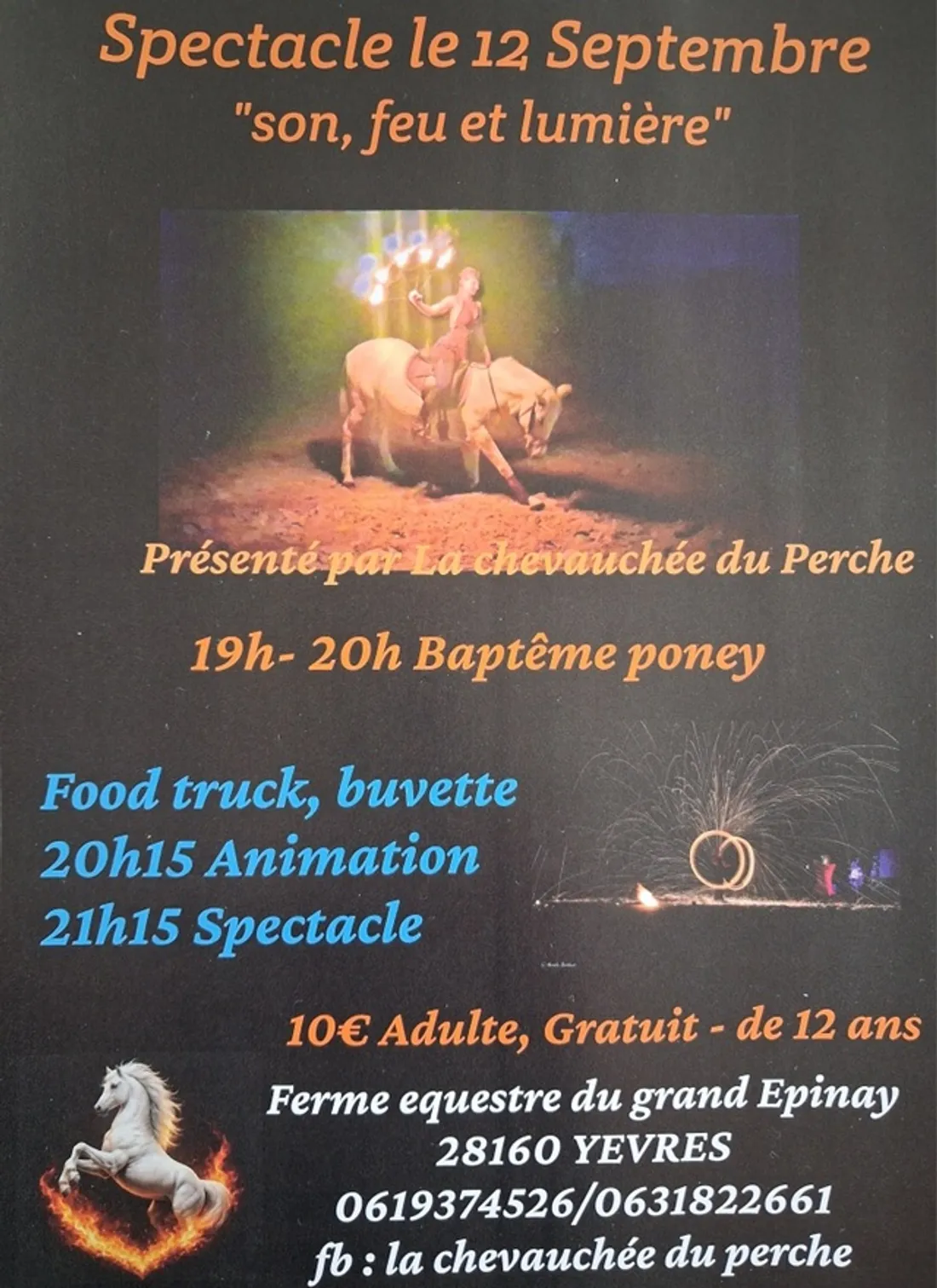 YÈVRES - Spectacle : Son, feu et lumière