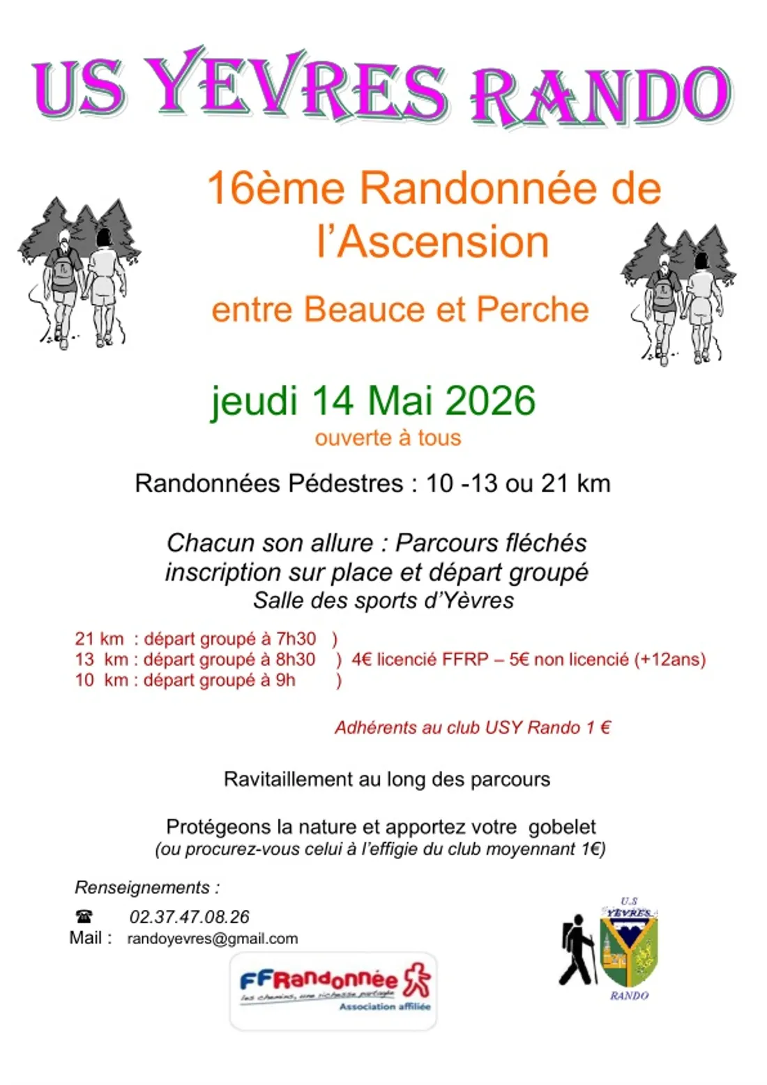 YÈVRES - 16e randonnée de l’ascension entre Beauce et Perche