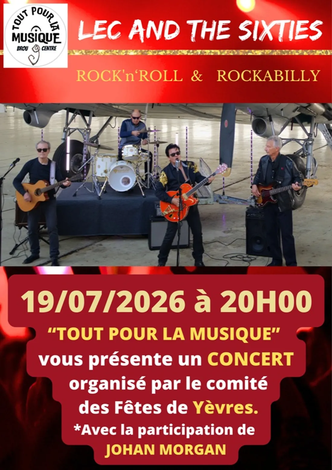 YÈVRES - Concert : Tout Pour La Musique Lec and The Sixties
