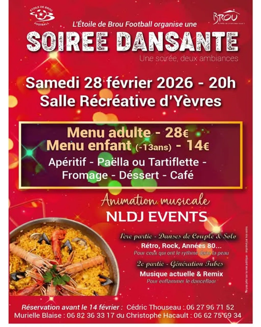 YÈVRES - Soirée dansante de l’Étoile de Brou Football