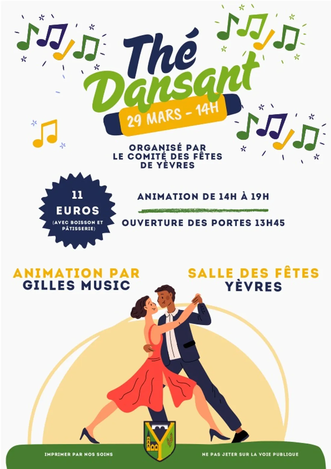 YÈVRES - Thé dansant avec Gilles Music