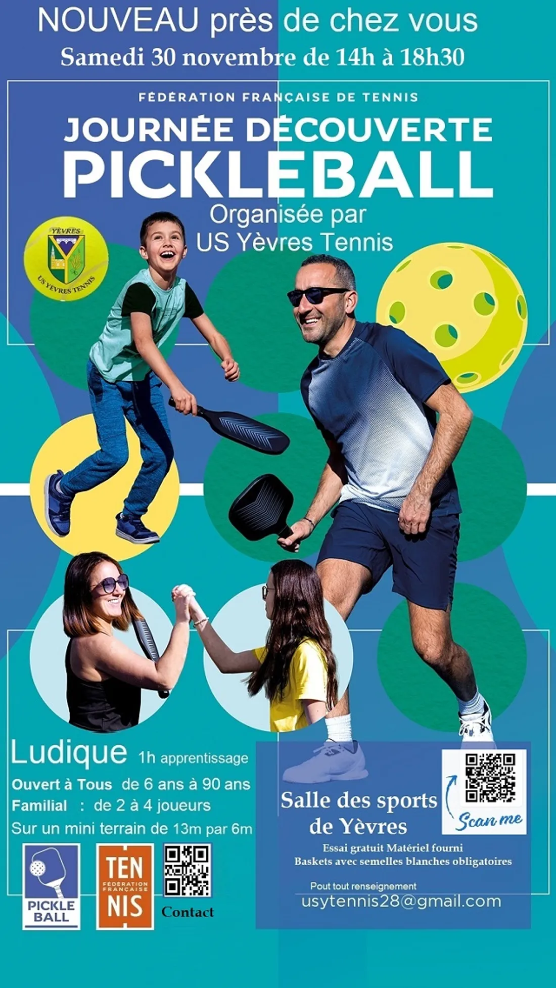 YÈVRES - Journée découverte Pickleball