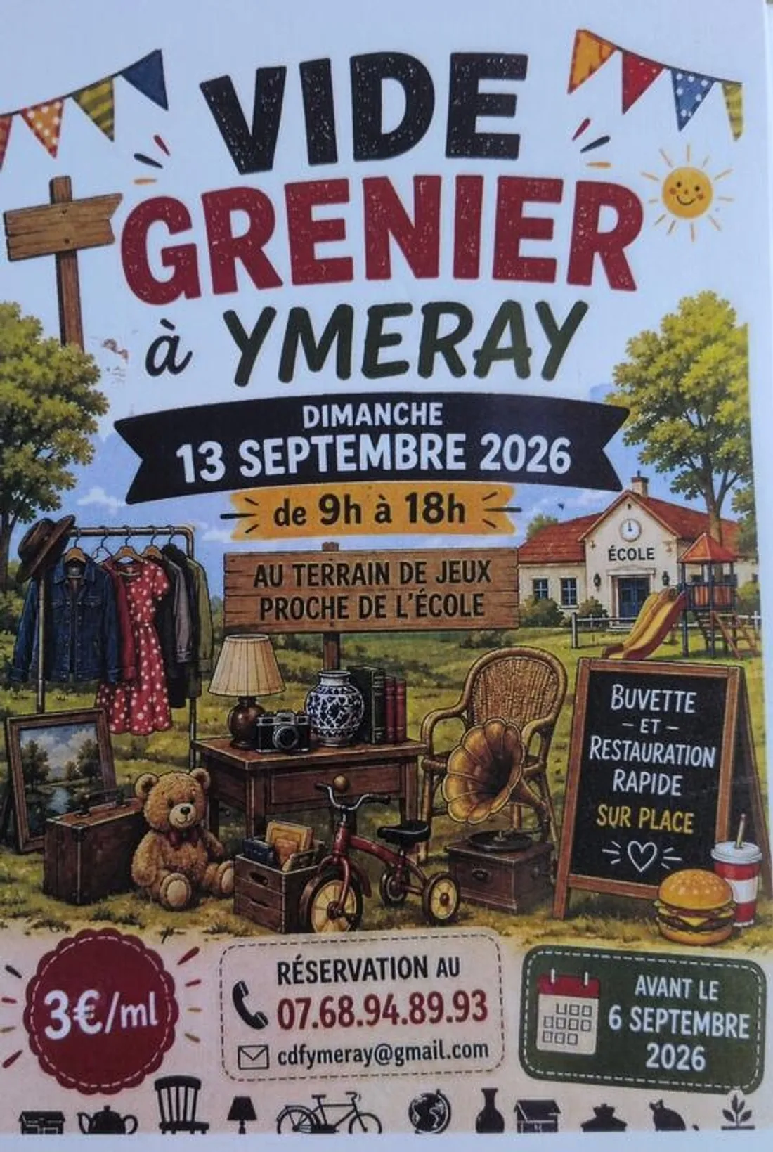 YMERAY - Vide-greniers du comité des fêtes