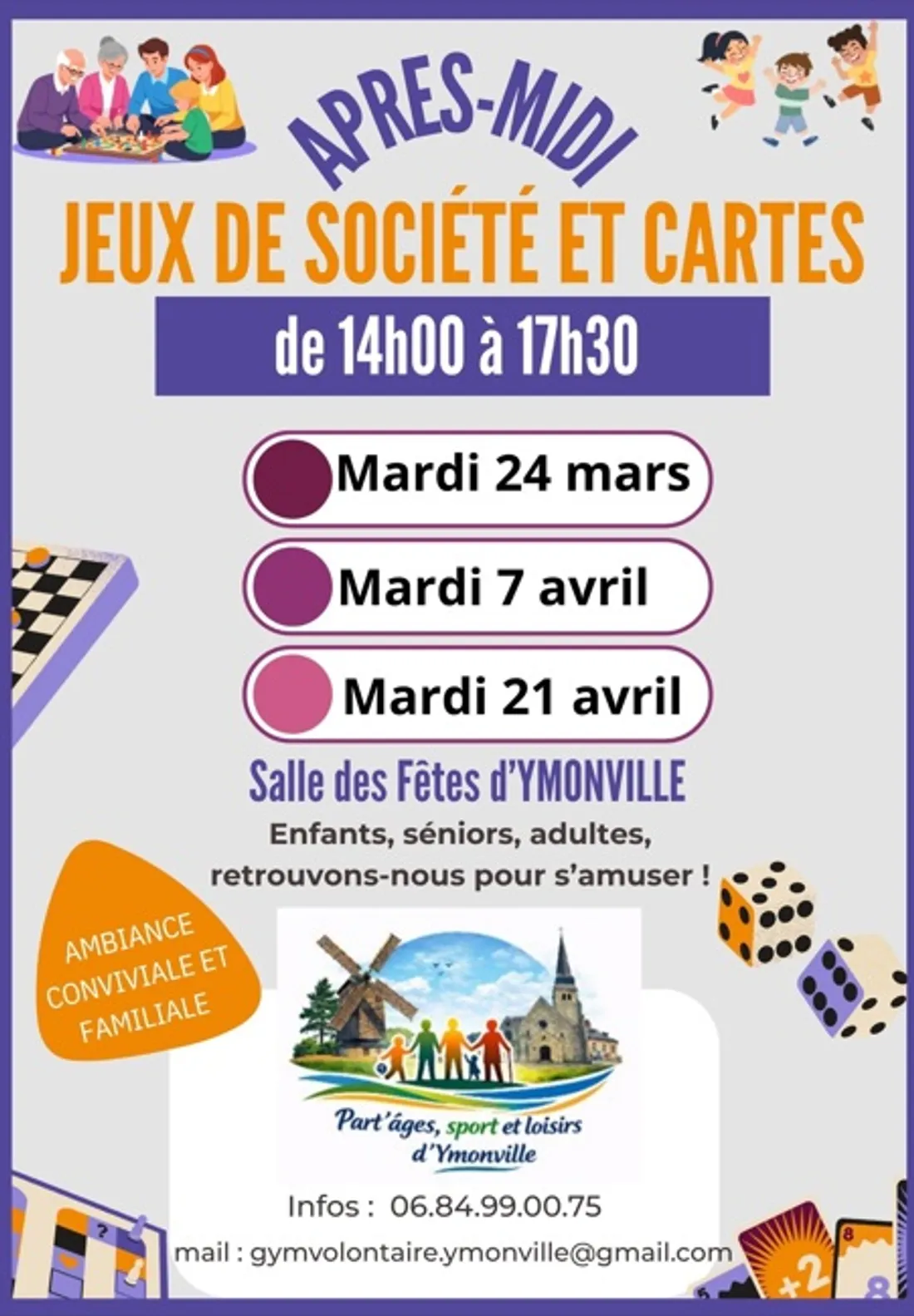 YMONVILLE - Après-midi jeux de société et cartes