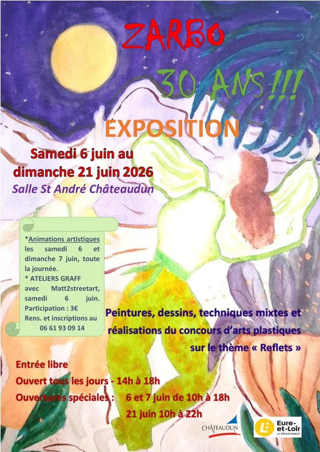 CHÂTEAUDUN - Exposition : Zarbo 30 ans !