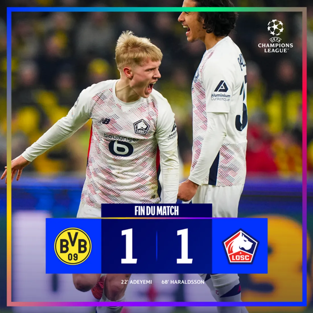 résultat dortmund losc