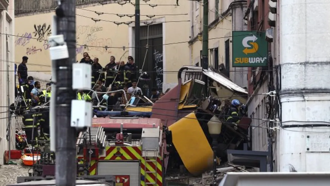 funiculaire écrasé lisbonne