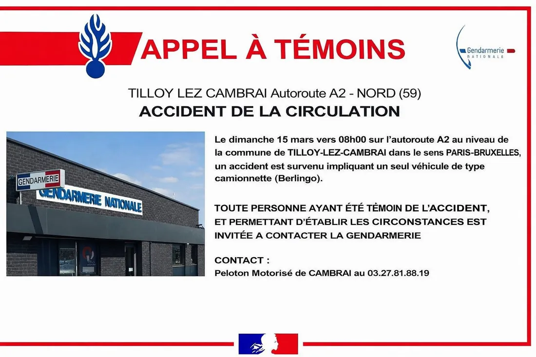 appel à témoins tilloy lez cambrai