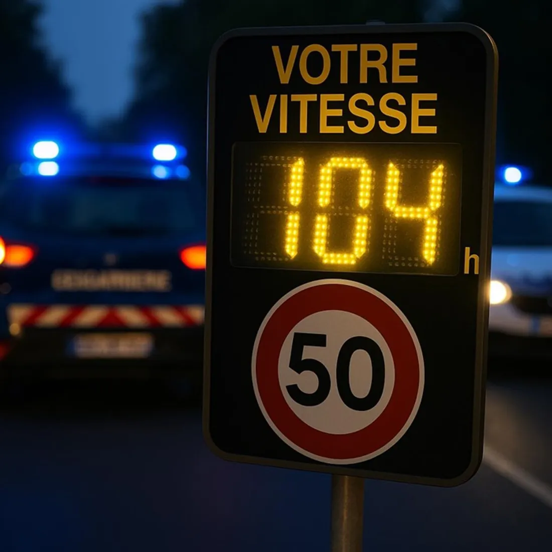 excès de vitesse Merville