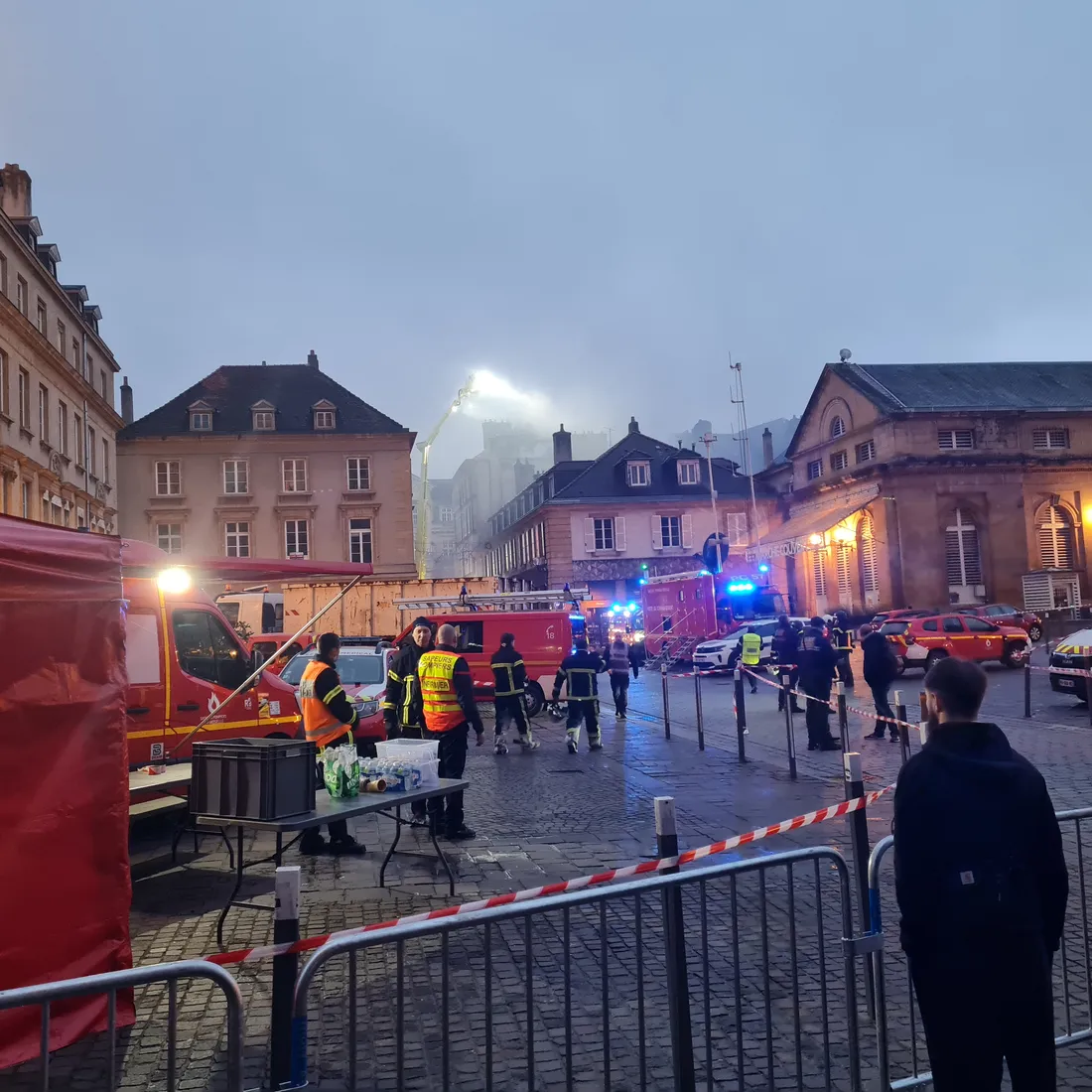 Feu à Metz