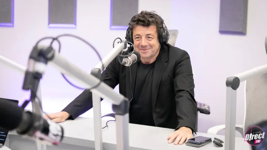 Patrick Bruel lors de sa visite dans nos studios.