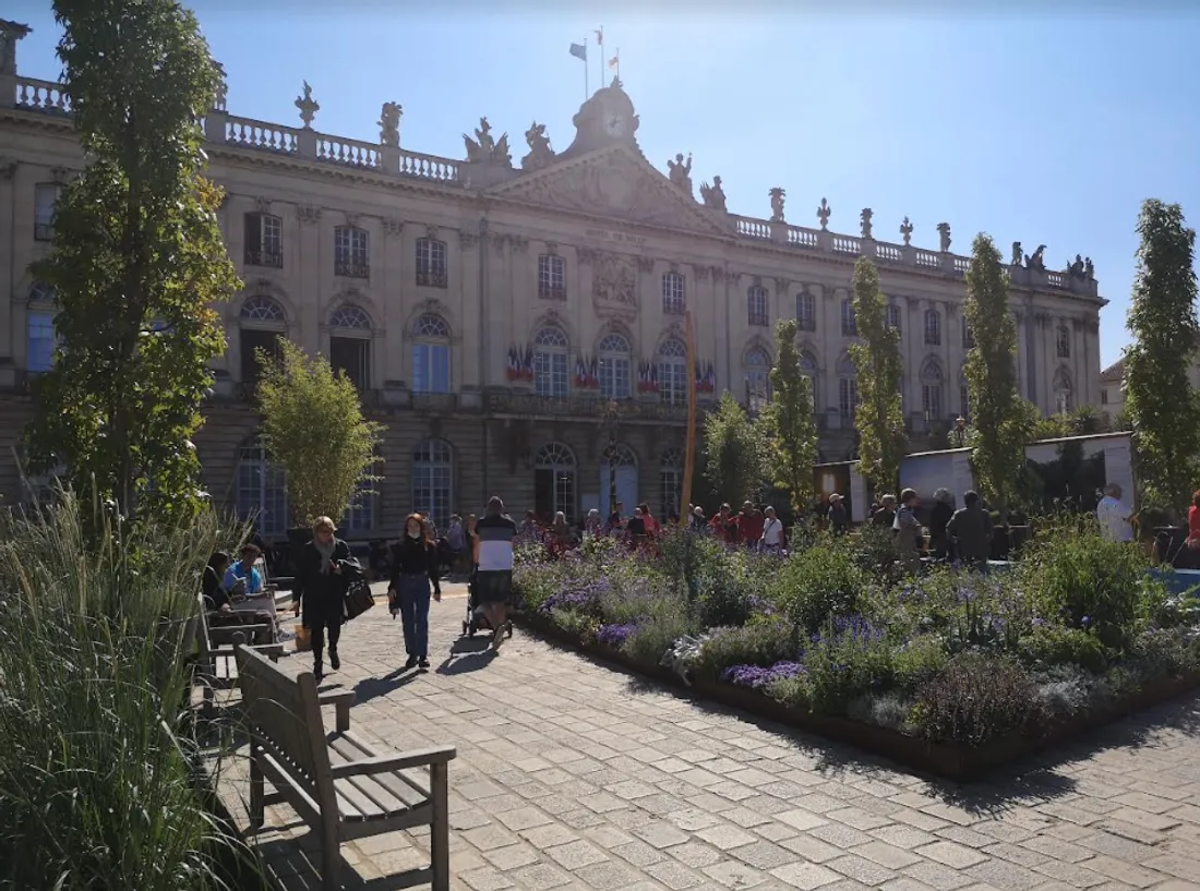 Le jardin éphémère, place Stanislas en 2021.