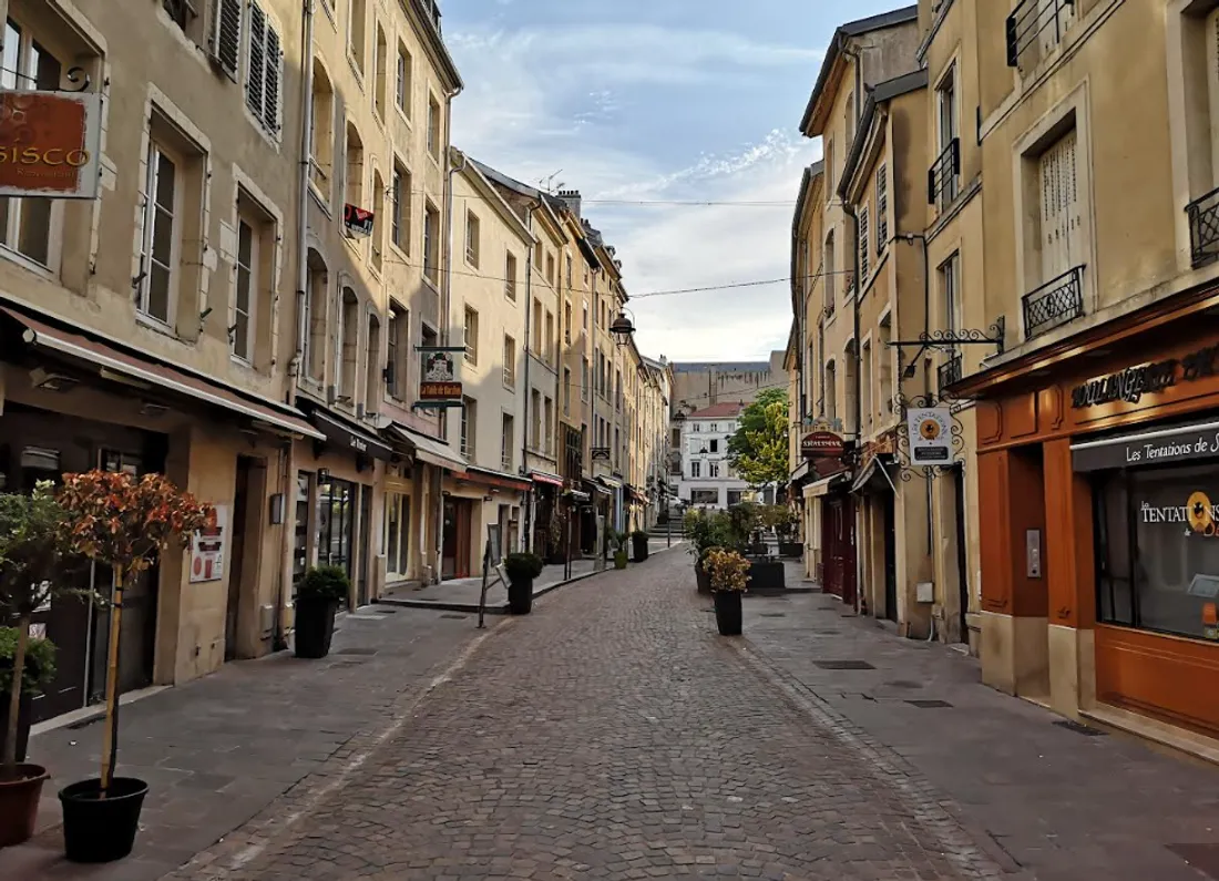 La rue Gourmande à Nancy. 