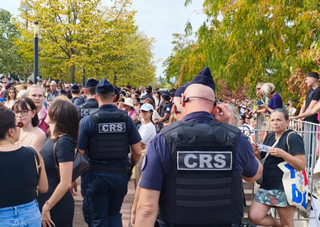 Un dispositif de sécurité exceptionnel était présent pour l'occasion. 