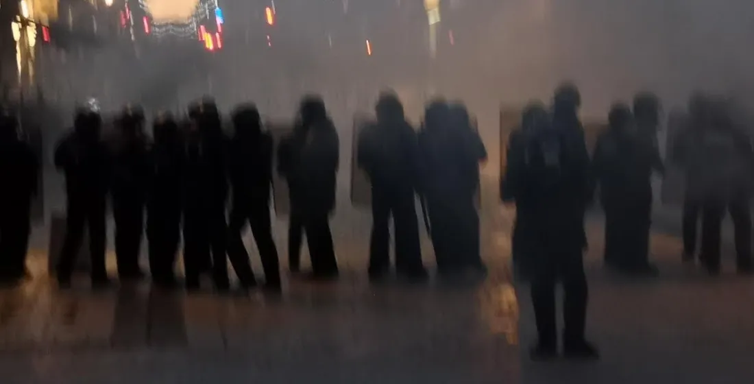 Une intervention des CRS à Nancy le 28 novembre 2020.