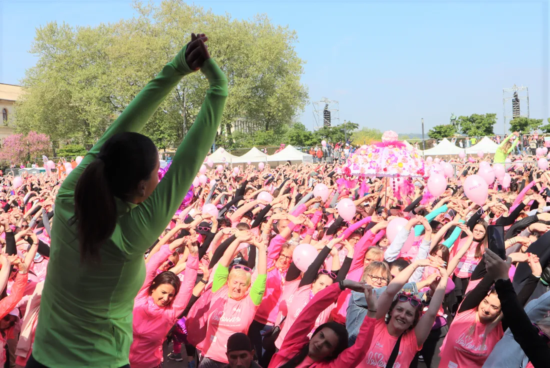 Le traditionnel échauffement de la Messine 
