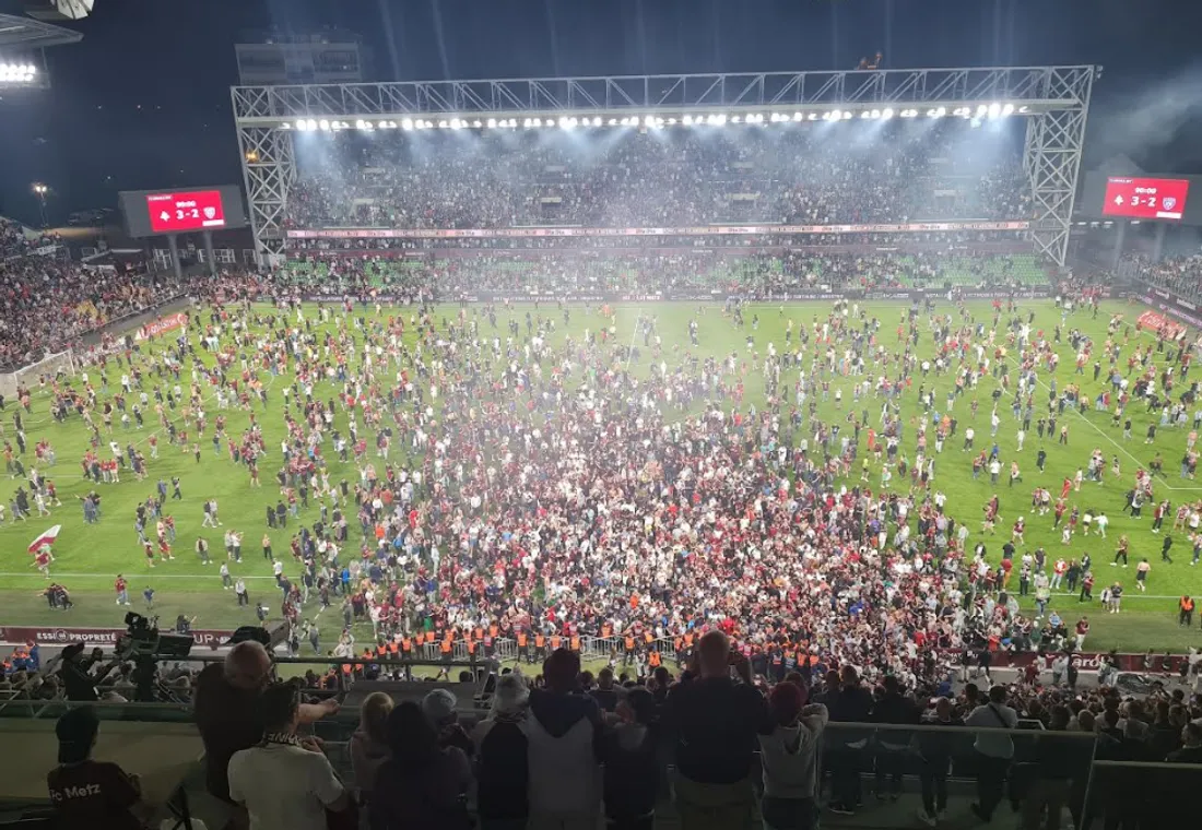 La Fin du match entre le FC Metz et Bastia.