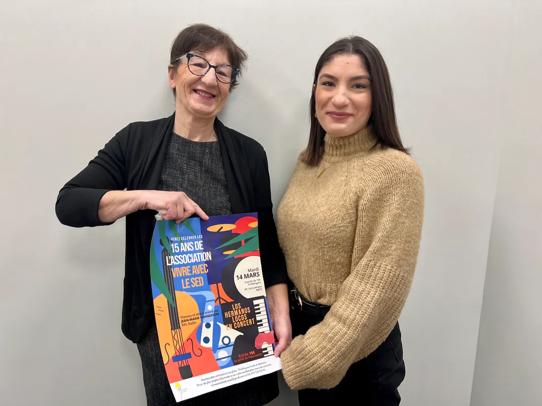 Monique Vergnole, présidente de Vivre avec le SED et sa fille Alice Minnès