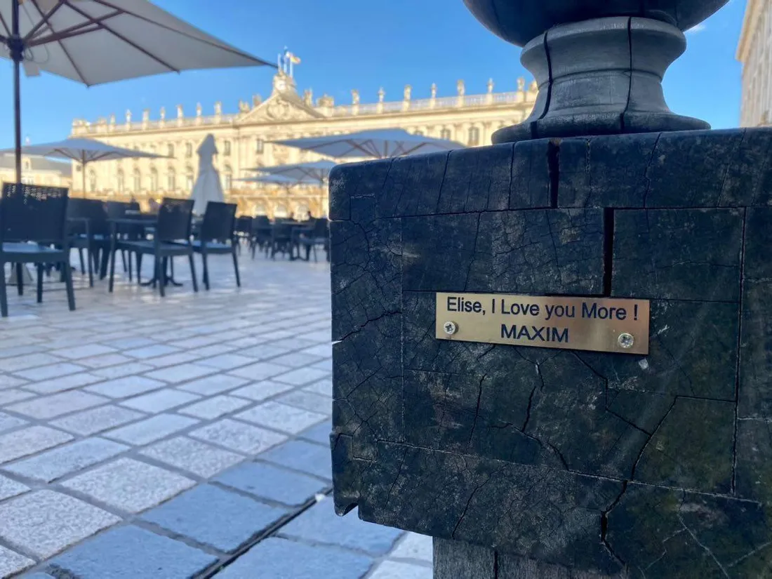 Un message d'amour sur la place Stanislas