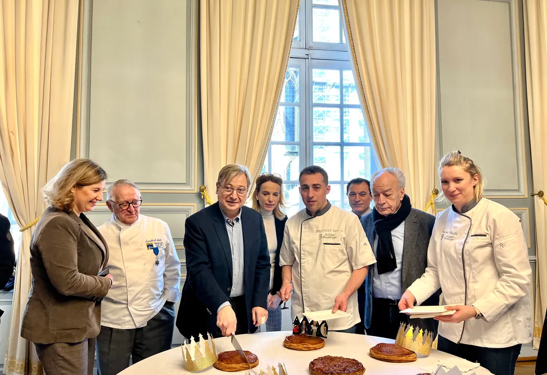 Découpe de la galette des boulangers de Moselle 