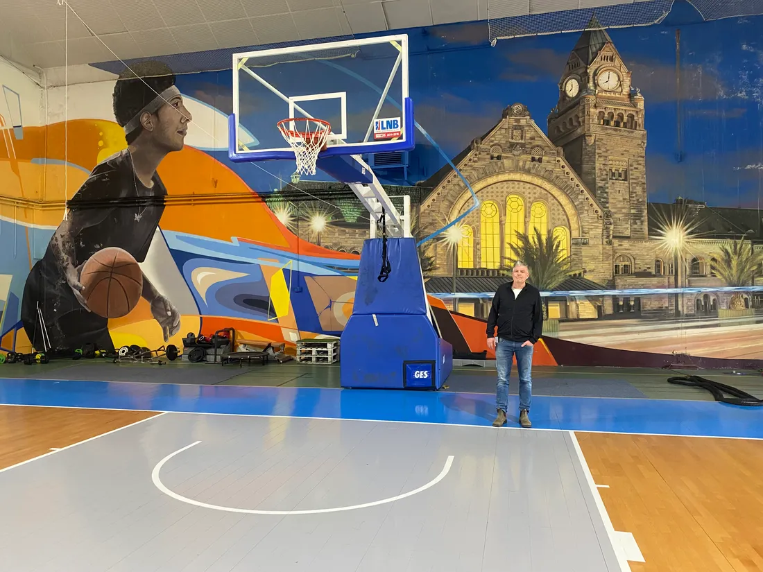 Lionel Gocel au centre d'entraînement