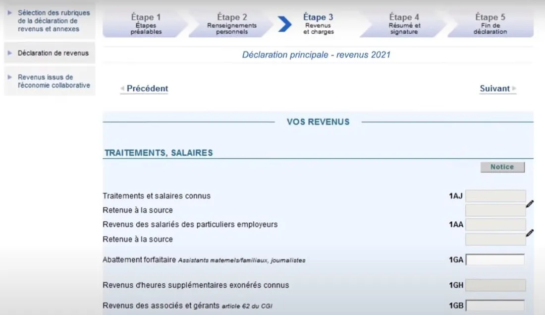 Crédit : capture d'écran Direction générale des Finances publiques