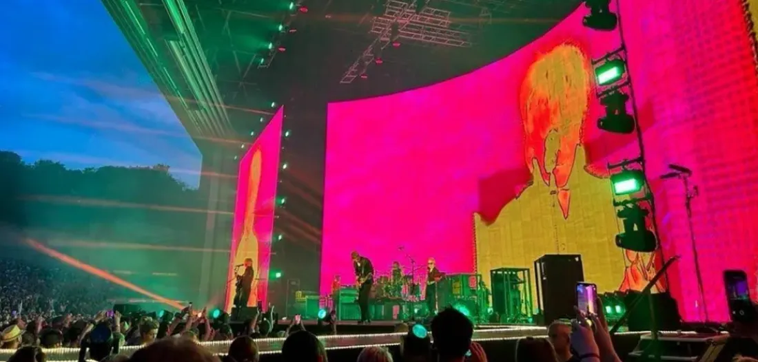 Indochine sur la scène du Zénith de Nancy en 2023. 