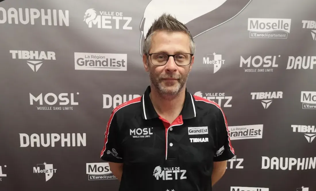 Loïc Belguise, entraîneur du Metz TT. 