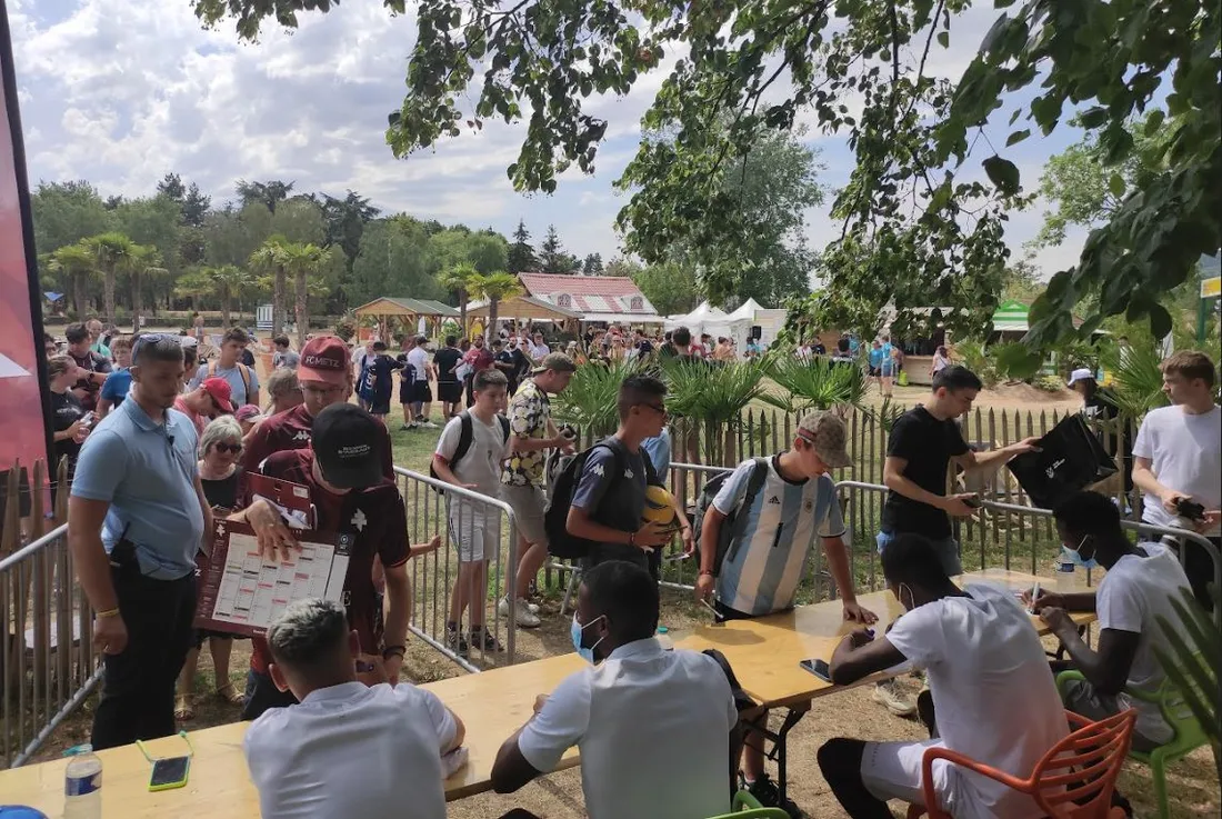 Le FC Metz à Metz Plage / Joscelyn Lapart