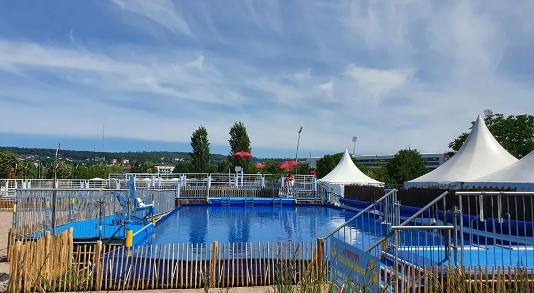 Ouverture de la plage des deux rives, entre Nancy et Tomblaine
