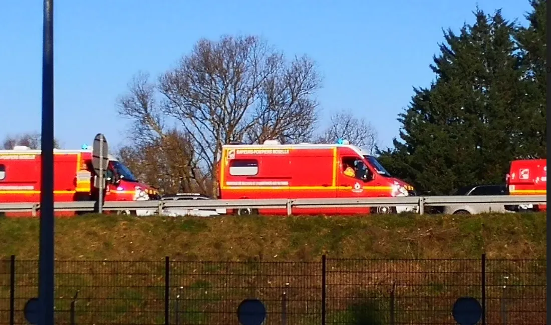 Interventions des sapeurs-pompiers ce lundi 27 février 2023 sur l'A31.