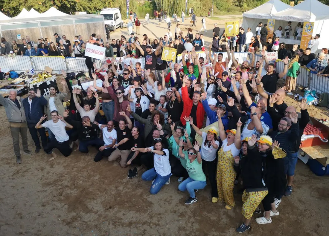 Les équipes de la "Rad'eau race" à Metz.