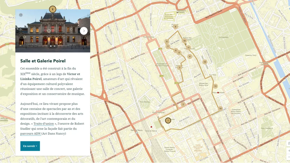 Plan du circuit centre historique 