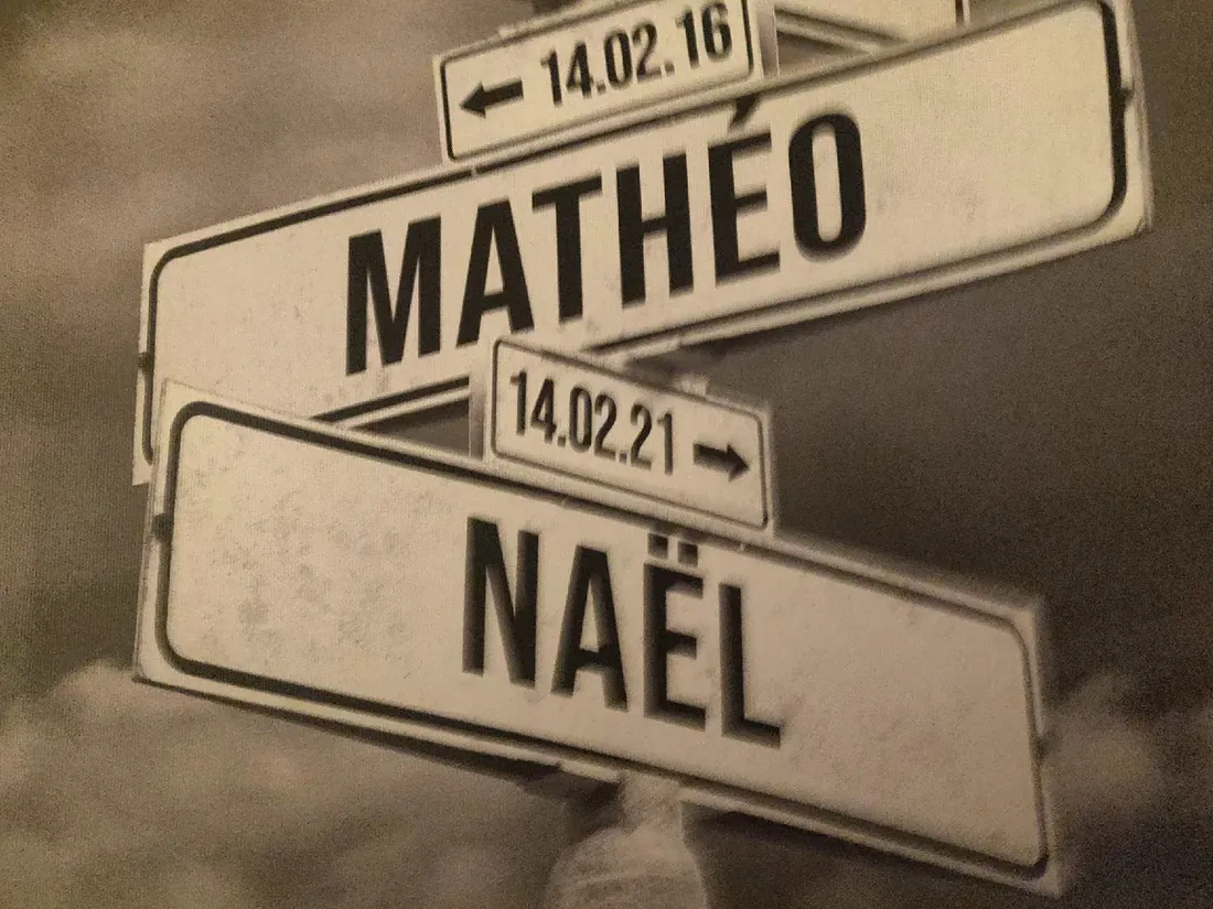 Panneau affiché dans la maison des François