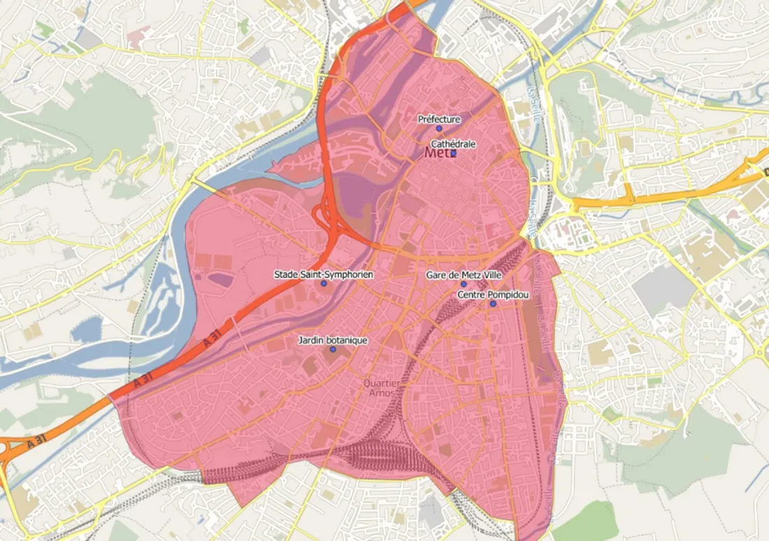 Périmètre autour du stade
