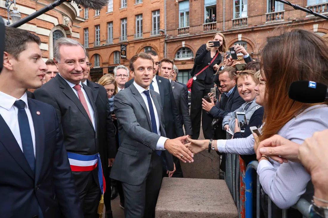 Emmanuel Macron Toulouse Capitole