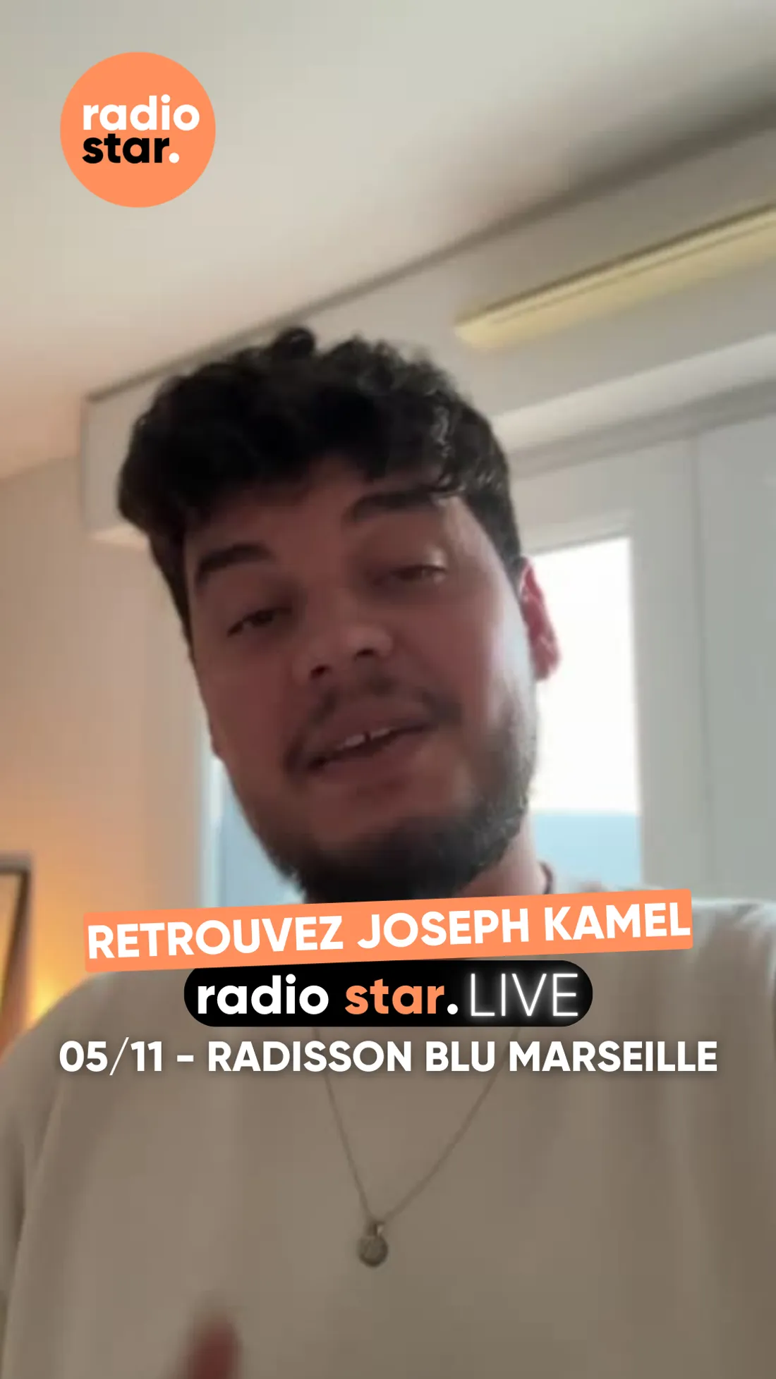 Joseph Kamel au Radio star live du 05/11