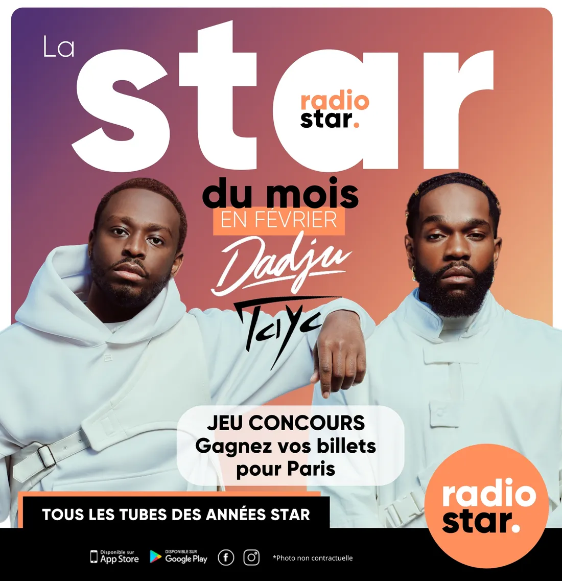 Dadju et Tayc seront en concert à Paris le 15 février