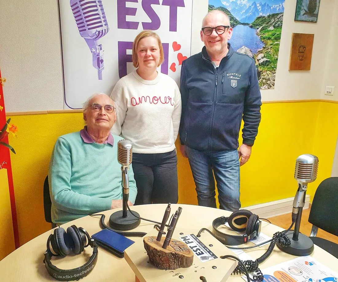 Claude Windstein, Elodie Elsass-Bernard et le Professeur Dufour sur EST-FM