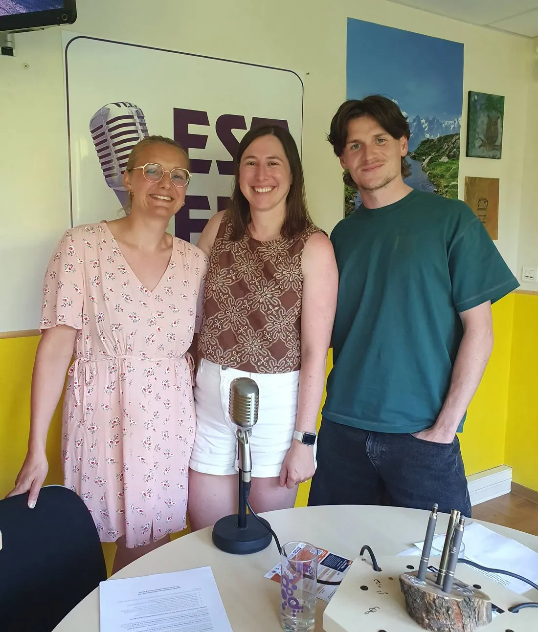 Mathis Crépin, Nadine Heitmann et Laure Vernuse sur EST-FM