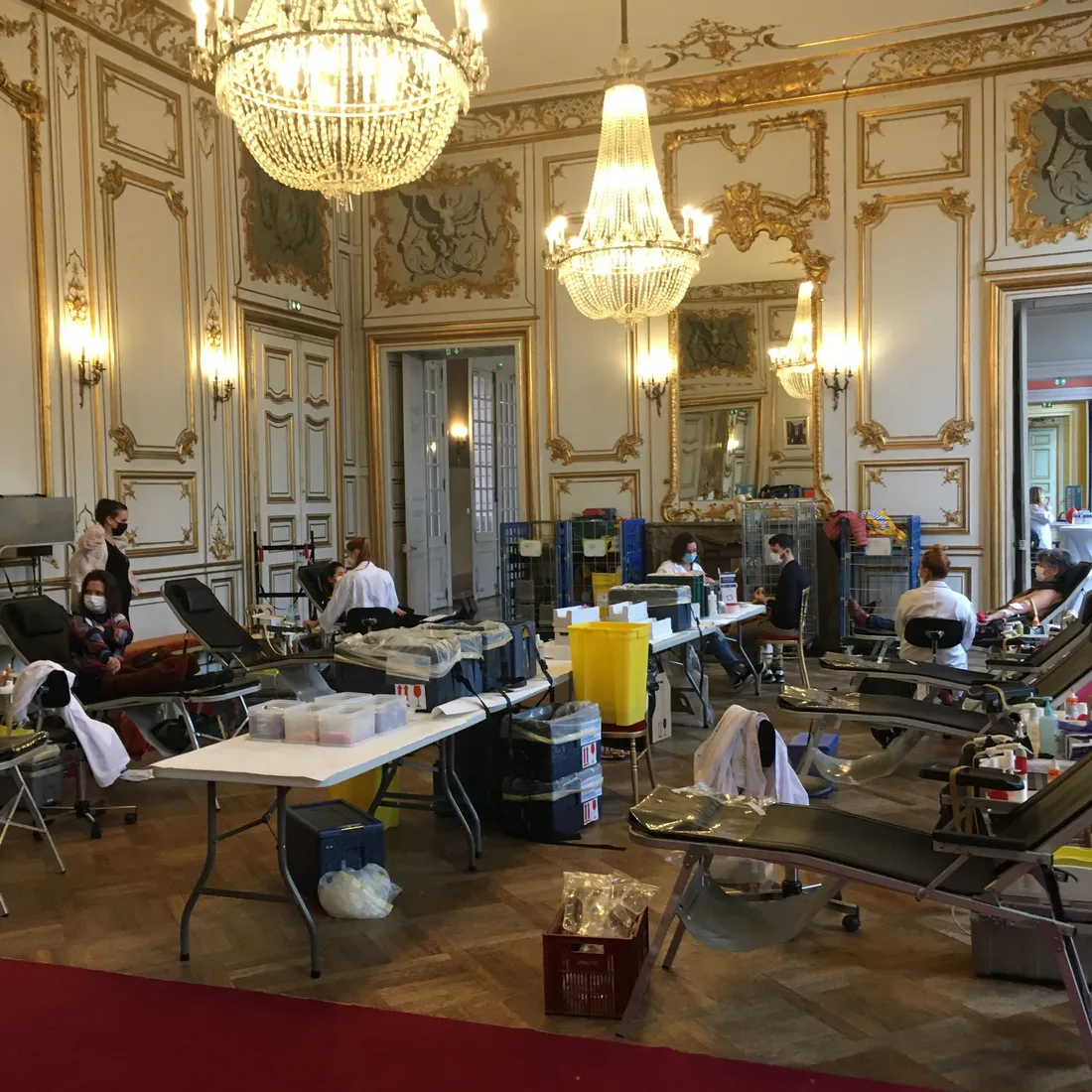 collecte insolite salon hôtel de ville Strasbourg décembre 2021 EFS