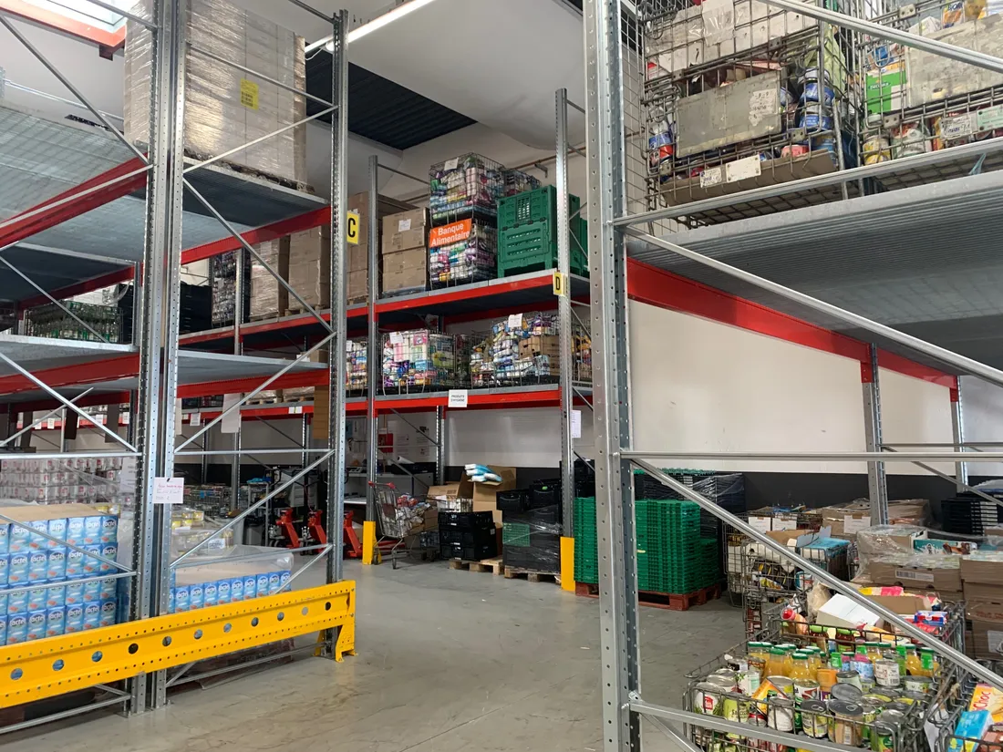 L'intérieur de la Banque Alimentaire du Haut-Rhin
