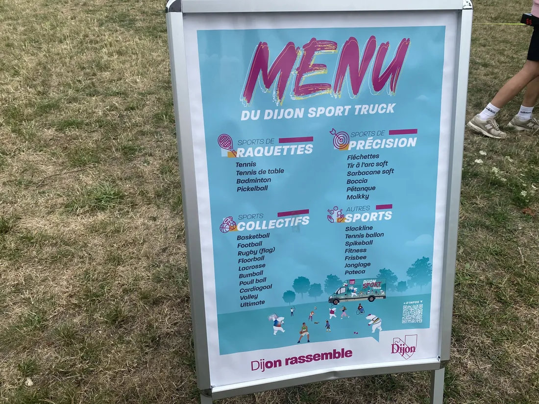 La liste des activités proposées