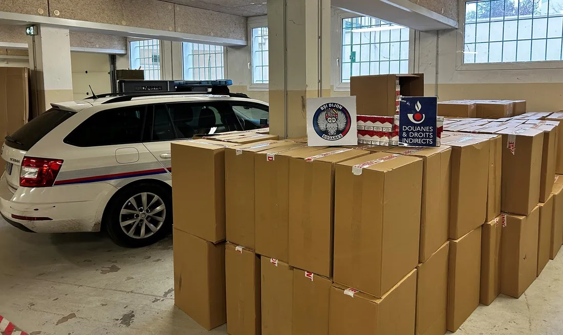 Les douanes de Dijon ont saisi 1,15 tonne de cigarettes