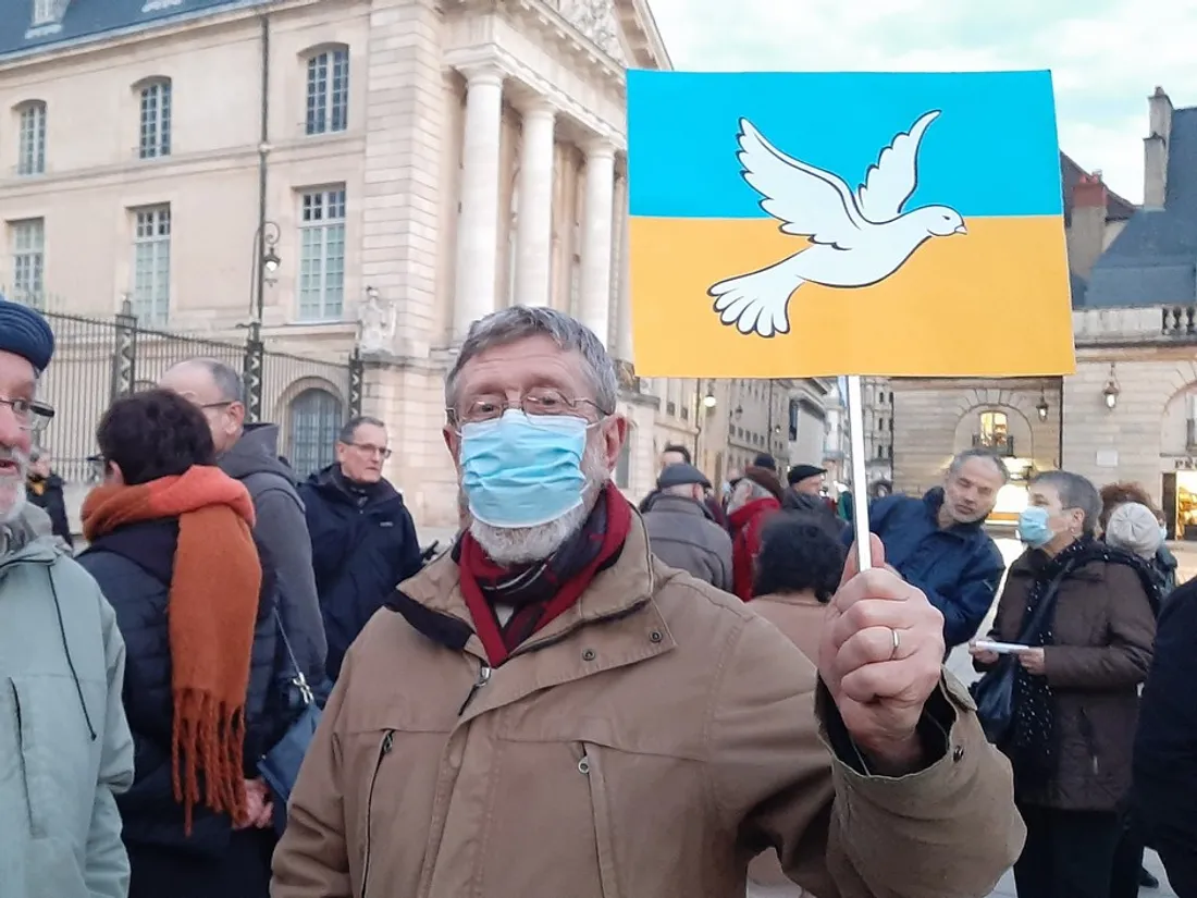 Un hommage sera rendu aux victimes la guerre en Ukraine ce mardi à Dijon. (ici en 2022)