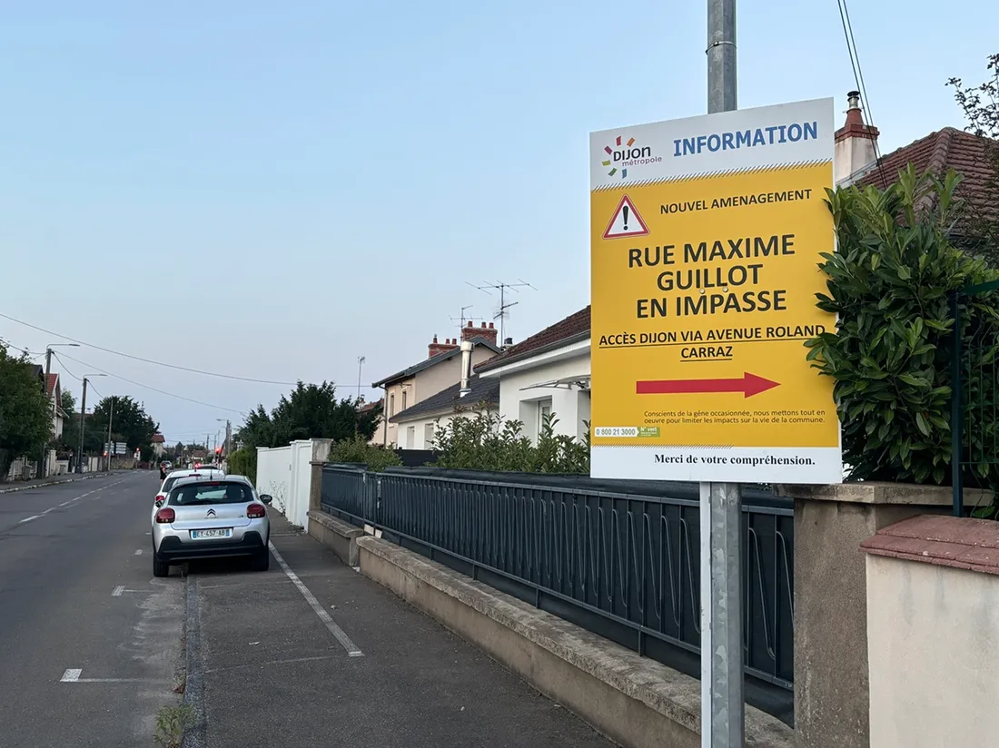 Ce nouveau plan de circulation touche une partie de la rue Maxime Guillot