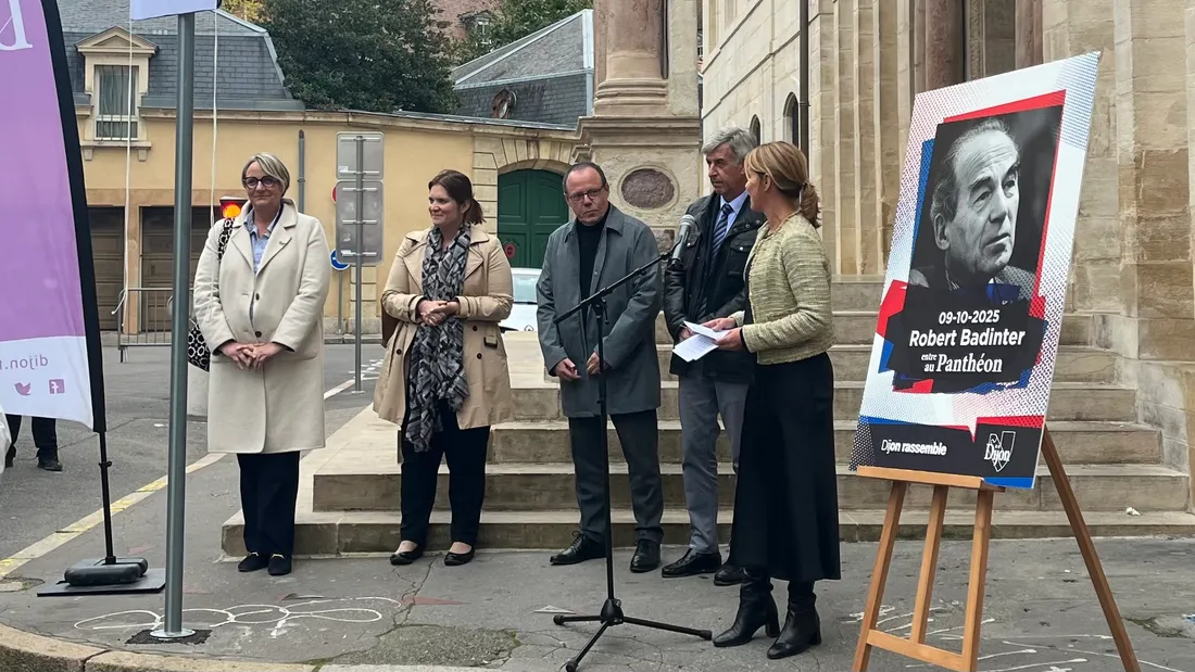 Nathalie Koenders a rendu hommage à Robert Badinter ce jeudi 9 octobre à Dijon.