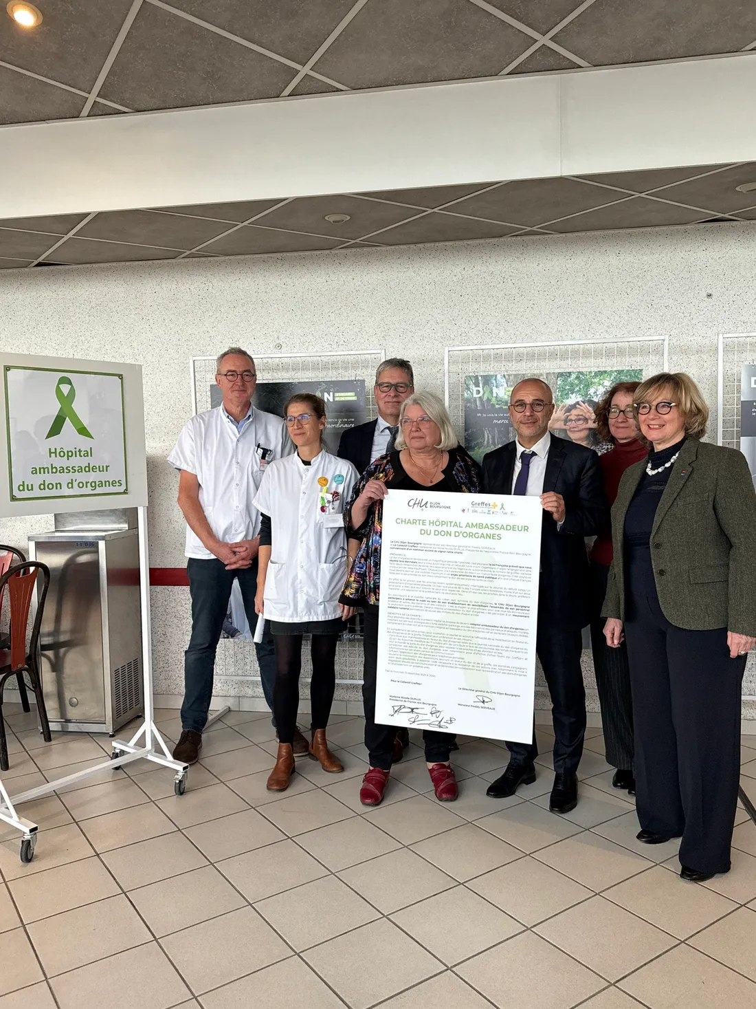Le CHU Dijon Bourgogne est devenu ambassadeurs du don d'organes mercredi 19 novembre.